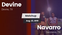 Matchup: Devine  vs. Navarro  2018