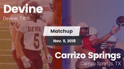 Matchup: Devine  vs. Carrizo Springs  2018
