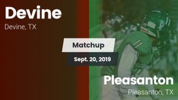 Matchup: Devine  vs. Pleasanton  2019