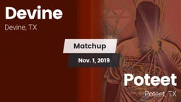 Matchup: Devine  vs. Poteet  2019