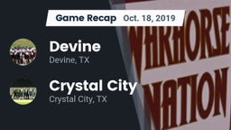 Recap: Devine  vs. Crystal City  2019