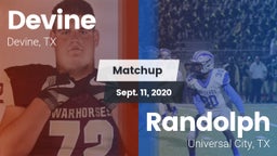 Matchup: Devine  vs. Randolph  2020
