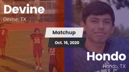 Matchup: Devine  vs. Hondo  2020