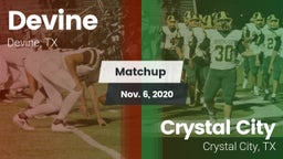 Matchup: Devine  vs. Crystal City  2020