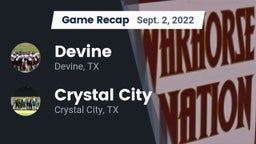 Recap: Devine  vs. Crystal City  2022