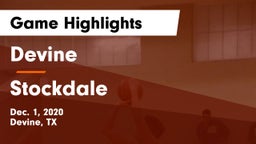 Devine  vs Stockdale  Game Highlights - Dec. 1, 2020