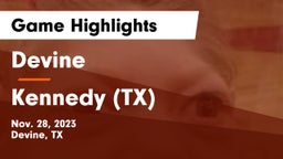 Devine  vs  Kennedy  (TX) Game Highlights - Nov. 28, 2023