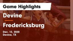 Devine  vs Fredericksburg  Game Highlights - Dec. 12, 2020