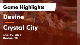 Devine  vs Crystal City  Game Highlights - Jan. 15, 2021