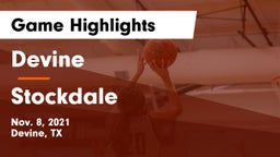 Devine  vs Stockdale  Game Highlights - Nov. 8, 2021
