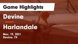 Devine  vs Harlandale  Game Highlights - Nov. 19, 2021