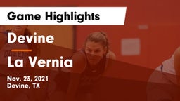 Devine  vs La Vernia Game Highlights - Nov. 23, 2021