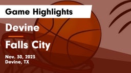 Devine  vs Falls City Game Highlights - Nov. 30, 2023