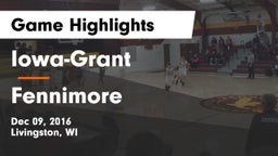 Iowa-Grant  vs Fennimore  Game Highlights - Dec 09, 2016