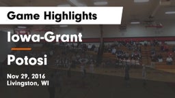 Iowa-Grant  vs Potosi  Game Highlights - Nov 29, 2016