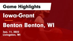 Iowa-Grant  vs Benton   Benton, WI Game Highlights - Jan. 11, 2022