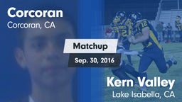 Matchup: Corcoran vs. Kern Valley  2016