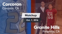 Matchup: Corcoran vs. Granite Hills  2016