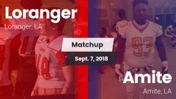 Matchup: Loranger  vs. Amite  2018