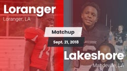 Matchup: Loranger  vs. Lakeshore  2018