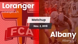 Matchup: Loranger  vs. Albany  2018