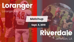 Matchup: Loranger  vs. Riverdale  2019
