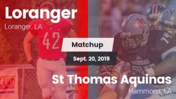 Matchup: Loranger  vs. St Thomas Aquinas 2019