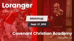 Matchup: Loranger  vs. Covenant Christian Academy  2019
