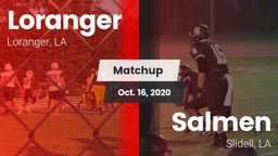 Matchup: Loranger  vs. Salmen  2020