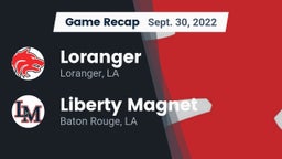 Recap: Loranger  vs. Liberty Magnet  2022