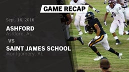 Recap: Ashford  vs. Saint James School 2016
