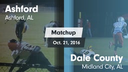 Matchup: Ashford  vs. Dale County  2016