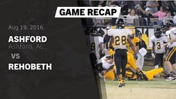 Recap: Ashford  vs. Rehobeth  2016