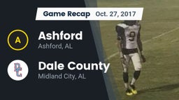 Recap: Ashford  vs. Dale County  2017