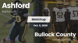 Matchup: Ashford  vs. Bullock County  2020