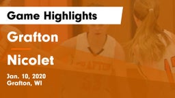 Grafton  vs Nicolet  Game Highlights - Jan. 10, 2020
