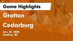 Grafton  vs Cedarburg  Game Highlights - Jan. 24, 2020