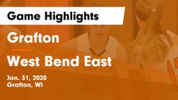 Grafton  vs West Bend East  Game Highlights - Jan. 31, 2020