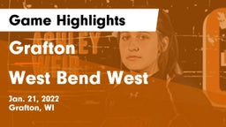Grafton  vs West Bend West  Game Highlights - Jan. 21, 2022