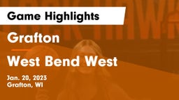 Grafton  vs West Bend West  Game Highlights - Jan. 20, 2023