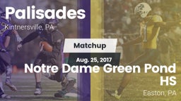 Matchup: Palisades High vs. Notre Dame Green Pond HS 2017