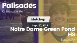 Matchup: Palisades High vs. Notre Dame Green Pond HS 2019