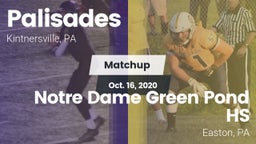 Matchup: Palisades High vs. Notre Dame Green Pond HS 2020