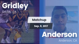 Matchup: Gridley  vs. Anderson  2017