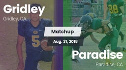Matchup: Gridley  vs. Paradise  2018