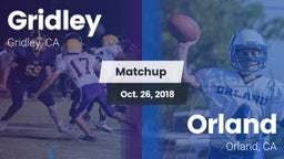 Matchup: Gridley  vs. Orland  2018