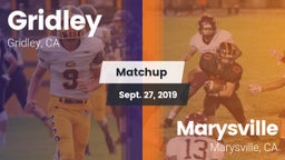 Matchup: Gridley  vs. Marysville  2019