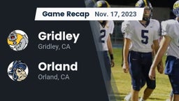 Recap: Gridley  vs. Orland  2023