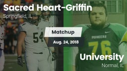 Matchup: Sacred Heart-Griffin vs. University  2018