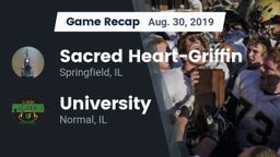 Recap: Sacred Heart-Griffin  vs. University  2019